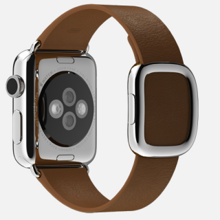 Watch (38 mm) Paslanmaz Çelik Kasa ve Modern Tokalı Kahverengi Kayış - 2