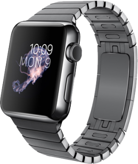 Watch (38 mm) Uzay Siyahı Paslanmaz Çelik Kasa ve Baklalı Model Uzay Siyahı Paslanmaz Çelik Bilezik