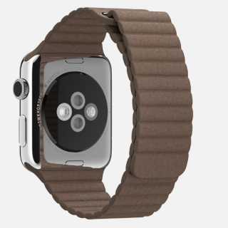 Watch (42 mm) Paslanmaz Çelik Kasa ve Açık Kahverengi Deri Loop - 2