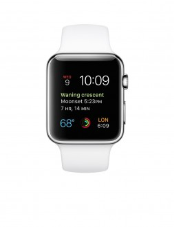 Watch (42 mm) Paslanmaz Çelik Kasa ve Beyaz Spor Kordon - 1