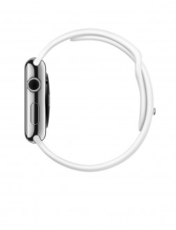 Watch (42 mm) Paslanmaz Çelik Kasa ve Beyaz Spor Kordon - 2