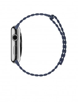 Watch (42 mm) Paslanmaz Çelik Kasa ve Gece Mavisi Deri Loop - 2