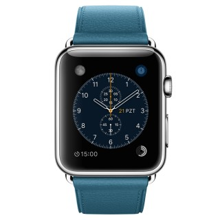 Watch (42 mm) Paslanmaz Çelik Kasa ve Klasik Tokalı Okyanus Mavisi Kayış - 1