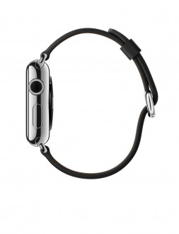 Watch (42 mm) Paslanmaz Çelik Kasa ve Klasik Tokalı Siyah Kayış - 2