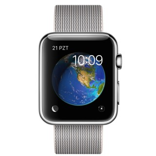 Watch (42 mm) Paslanmaz Çelik Kasa ve Naylon Örme İnci Grisi Kordon - 1