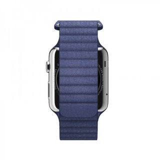 Watch (42 mm) Paslanmaz Çelik Kasa ve Parlak Mavi Deri Loop - 2