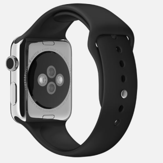 Watch (42 mm) Paslanmaz Çelik Kasa ve Siyah Spor Kordon - 2