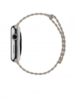 Watch (42 mm) Paslanmaz Çelik Kasa ve Taş Rengi Deri Loop - 2