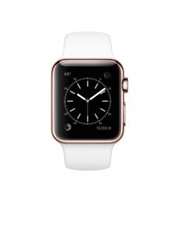 Watch Edition (38 mm) 18 Ayar Roze Altın Kasa ve Beyaz Spor Kordon - 1