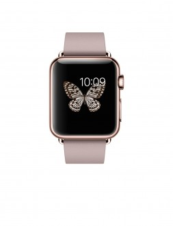 Watch Edition (38 mm) 18 Ayar Roze Altın Kasa ve Modern Tokalı Roze Gri Kayış - 1