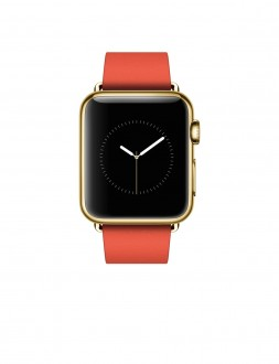 Watch Edition (38 mm) 18 Ayar Sarı Altın Kasa ve Modern Tokalı Parlak Kırmızı Kayış - 1