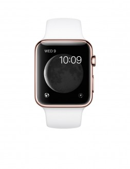 Watch Edition (42 mm) 18 Ayar Roze Altın Kasa ve Beyaz Spor Kordon - 1