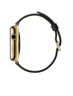 Watch Edition (42 mm) 18 Ayar Sarı Altın Kasa ve Klasik Tokalı Siyah Kayış - 2
