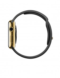 Watch Edition (42 mm) 18 Ayar Sarı Altın Kasa ve Siyah Spor Kordon - 2