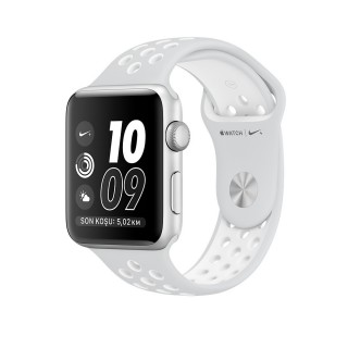 Watch Nike+ Series 2 (38 mm) Gümüş Rengi Alüminyum Kasa ve Saf Platin/Beyaz Nike Spor Kordon - 1