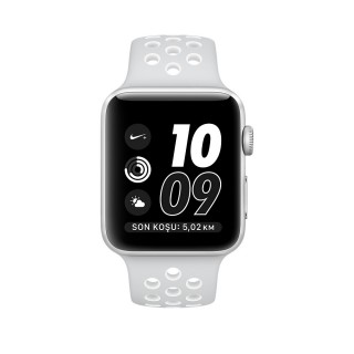 Watch Nike+ Series 2 (38 mm) Gümüş Rengi Alüminyum Kasa ve Saf Platin/Beyaz Nike Spor Kordon - 2