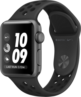 Apple Watch Nike+ Series 3 GPS (38 mm) Uzay Grisi Alüminyum Kasa ve Antrasit/Siyah Nike Spor Kordon