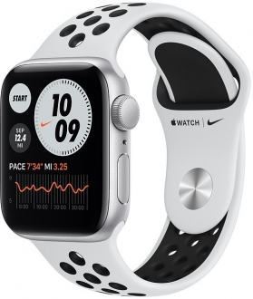Apple Watch Nike SE (40mm) Gümüş Rengi Alüminyum Kasa ve Nike Spor Kordon