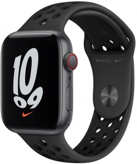 Apple Watch Nike SE Cellular (44mm) Uzay Grisi Alüminyum Kasa ve Nike Spor Kordon