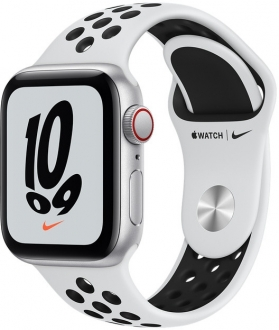 Watch Nike SE Cellular (40mm) Gümüş Rengi Alüminyum Kasa ve Nike Spor Kordon