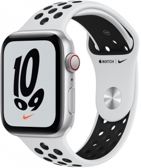 Watch Nike SE Cellular (44mm) Gümüş Rengi Alüminyum Kasa ve Nike Spor Kordon