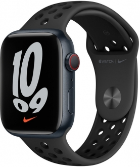 Watch Nike Series 7 Cellular 45mm Gece Yarısı Alüminyum Kasa ve Nike Spor Kordon