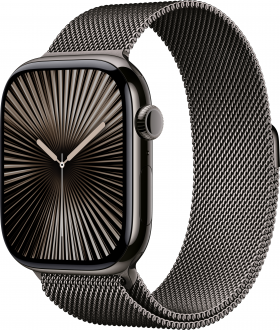 Apple Watch Series 10 Cellular 46mm Titanyum Kasa ve Milano Loop