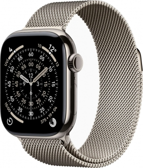 Apple Watch Series 11 Cellular 42mm Titanyum Kasa ve Milano Loop