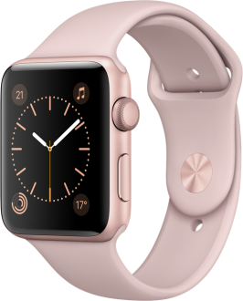 Apple Watch Series 2 (42 mm) Roze Altın Rengi Alüminyum Kasa ve Kum Pembesi Spor Kordon