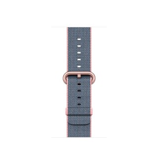Watch Series 2 (38 mm) Roze Altın Rengi Alüminyum Kasa ve Naylon Örme Uçuk Pembe/Gece Mavisi Kordon - 2