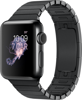 Watch Series 2 (38 mm) Uzay Siyahı Paslanmaz Çelik Kasa ve Baklalı Model Uzay Siyahı Bilezik