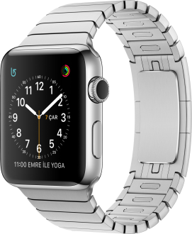 Watch Series 2 (42 mm) Paslanmaz Çelik Kasa ve Baklalı Model Bilezik