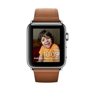 Watch Series 2 (42 mm) Paslanmaz Çelik Kasa ve Klasik Tokalı Klasik Kahve Kayış - 1