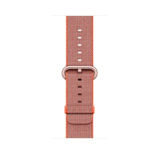 Watch Series 2 (42 mm) Roze Altın Rengi Alüminyum Kasa ve Naylon Örme Uzay Turuncusu/Antrasit Kordon - 2