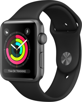 Apple Watch Series 3 42mm Alüminyum Kasa ve Spor Kordon