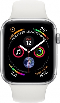 Watch Series 4 (40 mm) Gümüş Rengi Alüminyum Kasa ve Beyaz Spor Kordon - 1