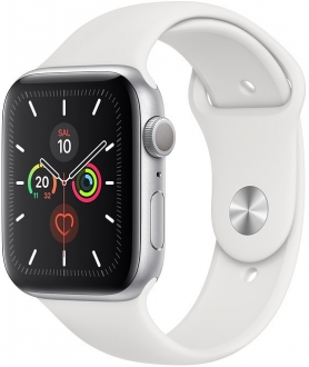 Apple Watch Series 5 (44mm) Gümüş Rengi Alüminyum Kasa ve Spor Kordon