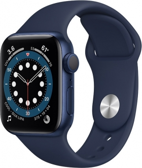 Apple Watch Series 6 (40mm) Mavi Alüminyum Kasa ve Spor Kordon