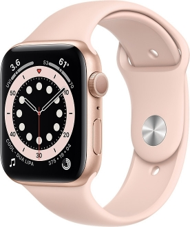 Apple Watch Series 6 (44mm) Altın Rengi Alüminyum Kasa ve Spor Kordon