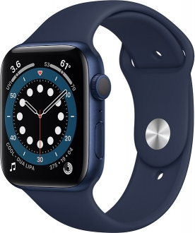 Apple Watch Series 6 (44mm) Mavi Alüminyum Kasa ve Spor Kordon
