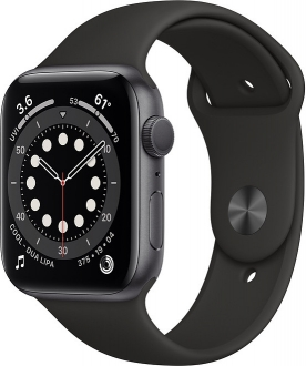 Apple Watch Series 6 (44mm) Uzay Grisi Alüminyum Kasa ve Spor Kordon