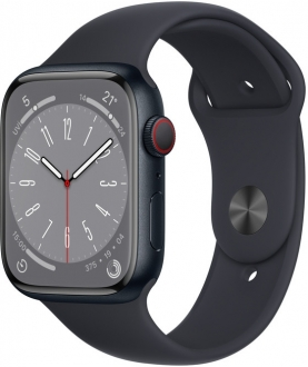 Apple Watch Series 8 Cellular 45mm Alüminyum Kasa ve Spor Kordon