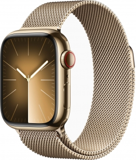 Apple Watch Series 9 Cellular 41mm Paslanmaz Çelik Kasa ve Milano Loop