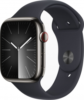 Apple Watch Series 9 Cellular 45mm Paslanmaz Çelik Kasa ve Spor Kordon