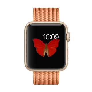 Watch Sport (38 mm) Altın Rengi Alüminyum Kasa ve Naylon Örme Altın/Kırmızı Kordon - 1