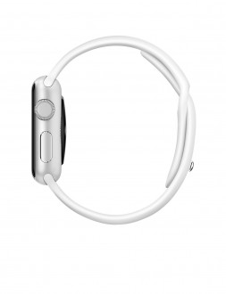 Watch Sport (38 mm) Gümüş Rengi Alüminyum Kasa ve Beyaz Spor Kordon - 2