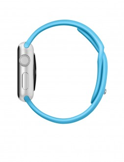 Watch Sport (38 mm) Gümüş Rengi Alüminyum Kasa ve Mavi Spor Kordon - 2