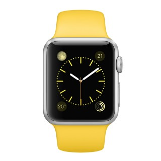 Watch Sport (38 mm) Gümüş Rengi Alüminyum Kasa ve Sarı Spor Kordon - 1