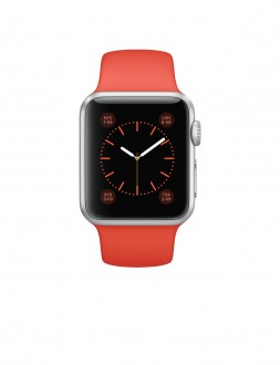 Watch Sport (38 mm) Gümüş Rengi Alüminyum Kasa ve Turuncu Spor Kordon - 1