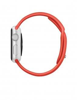 Watch Sport (38 mm) Gümüş Rengi Alüminyum Kasa ve Turuncu Spor Kordon - 2